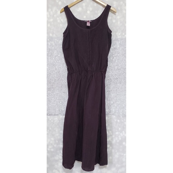 Dresses & Skirts - Hard Tail Forever Silk Purple Maxi Dress Sz Medium Boho Bemberg Sleeveless